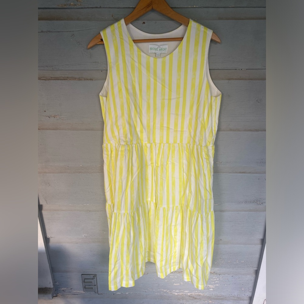Brooke Wright Cotton Poplin Dress Large
